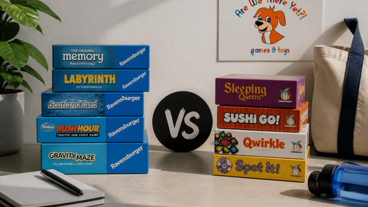 Ravensburger vs Gamewright: Travel Games Compared